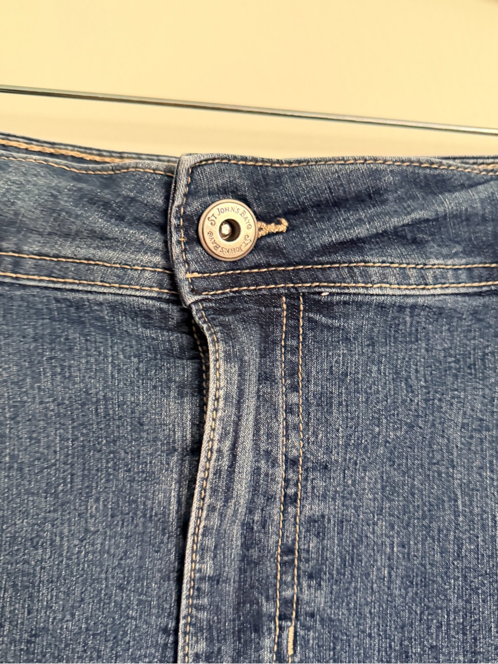 St. John’s Bay Denim Skort Women’s Size 18 Blue Jean Skirt Shorts Stretch Casual - Picture 4 of 7